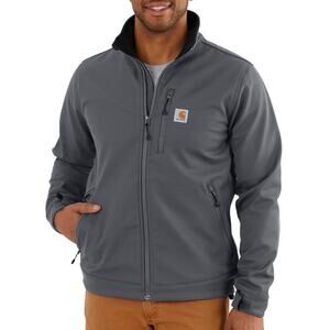NWT Carhart Rain Defender Relaxed Fit Heavyweight Softshell Jacket, Charcoal 4XL